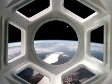 Vista simulada desde la Cupola (NASA/ESA).