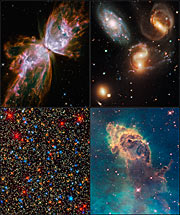 Imágenes tomadas por el Telescopio Espacial Hubble