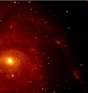 Imagen de la Galaxia M101, o Galaxia del Molinete, proporcionada por el  equipo Estallidos y procesada por J.A.L. Aguerri y J. Méndez Abreu. La  imagen fue tomada con el instrumento OSIRIS, instalado en el Gran  Telescopio CANARIAS (GTC)
