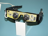 Printed circuit mounted in glasses support (2)