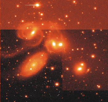 Imagen tomada con el mosaico de detectores desarrollado por la Universidad de Tokio en el foco primario del telescopio WHT (4.2m) del ORM.
