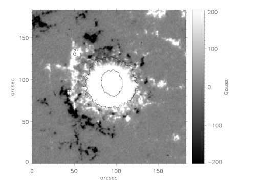 Magnetogram of AR 0330 between +/-200