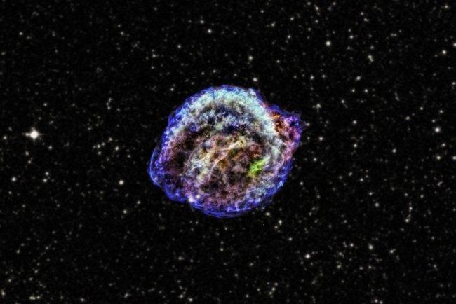 Kepler's Supernova remnant. Crédito: X-ray: NASA/CXC/NCSU/M.Burkey et al; Optical: DSS. Release date: March 18, 2013.